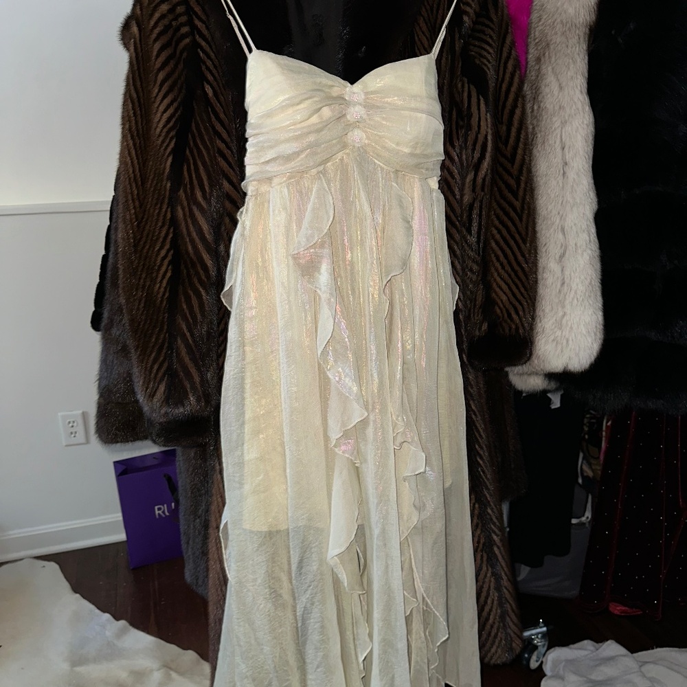 Gorgeous mermaid opal like pearlescent dress
